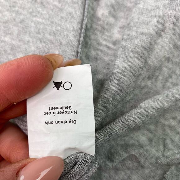 ASTR the Label Women's Drape Front Sweater Gray Size S Lightweight Long Sleeve - Picture 7 of 16